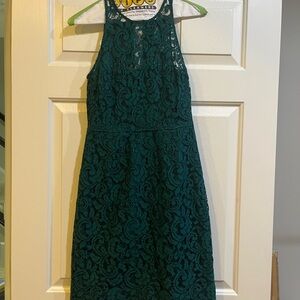 J. Crew Green Lace Dress for Weddings